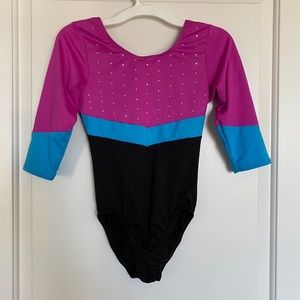 Freestyle by Danskin Girls gymnastics leotard Sz L